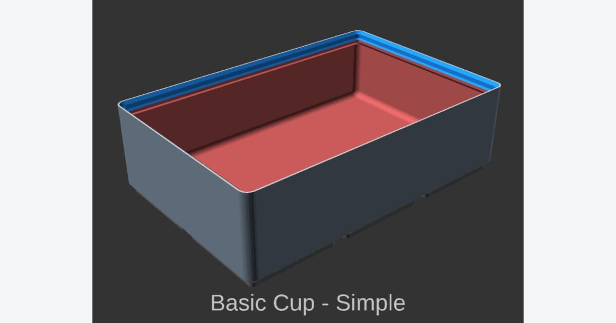 Render de recipientes modulares no gerador Gridfinity Extended OpenSCAD. Imagem: ostat.. Crédito: ostat, demonstração visual publicada no repositório Gridfinity Extended OpenSCAD; sistema original de Zack Freedman.