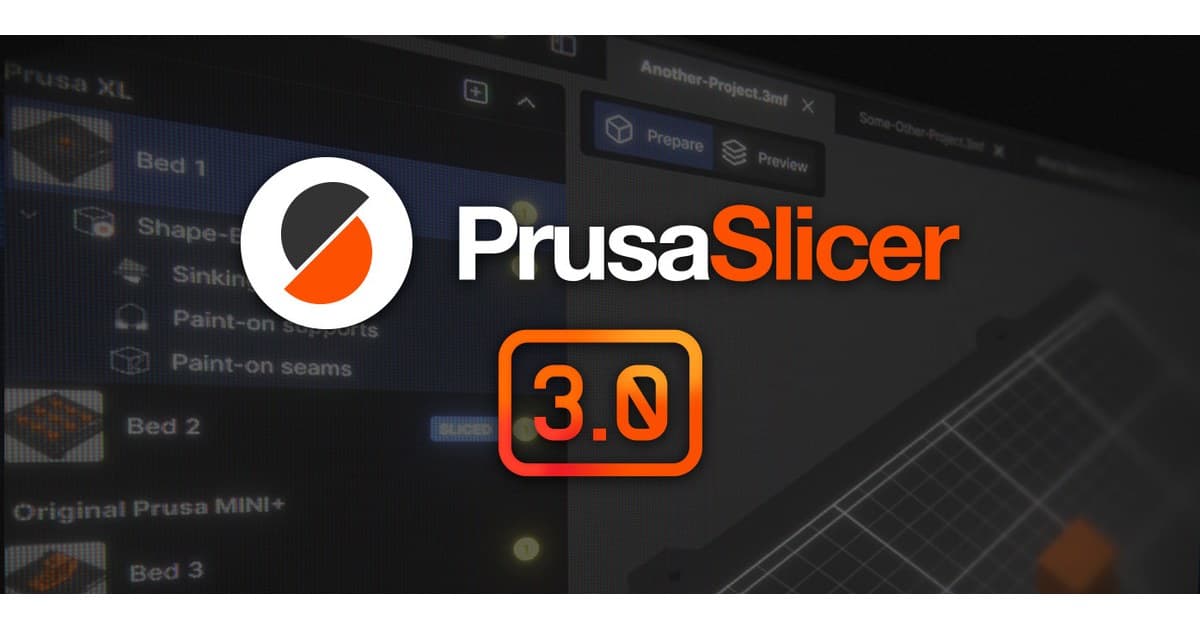 Interface do PrusaSlicer 3.0 apresentada pela desenvolvedora. Imagem: Prusa Research.